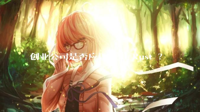 创业公司是否应该使用 Rust ?