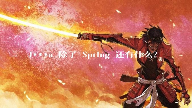 J***a 除了 Spring 还有什么?